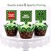 24 Pcs Pixel Cupcake Toppers