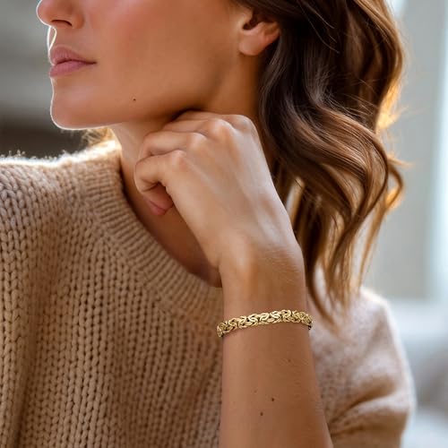 Ross-Simons 14kt Yellow Gold Byzantine Bracelet2