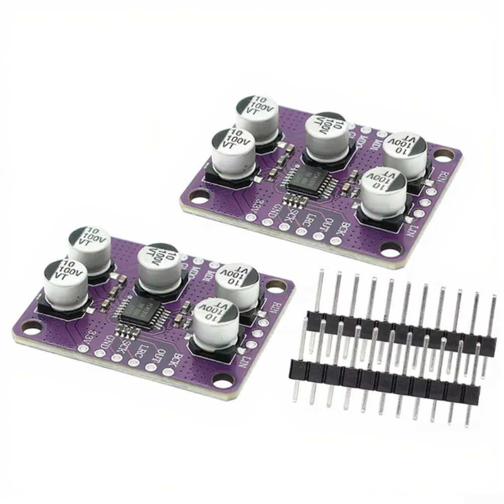 PCM1808 Audio ADC Modul – 24-Bit I2S, 64-fach Oversampling, 3Vpp Eingang, 5V/3,3V Dualversorgung – Für DIY HiFi & Mikrocontroller