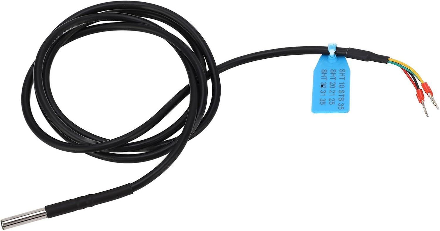 FS304 SHT45 Sensor Probe, High Accuracy Digital Humidity Meter, Soil Temperature Humidity Sensor Probe, IP67 Water Proof Soil Sensor for Warehouses