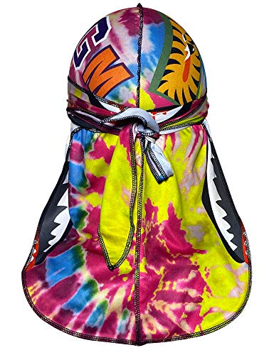 FancyCOCO Designer Durag | Customs Two-Tone Designer Durags,Fanshion Du Rag for 360/450/720 Waves,Waver Cap