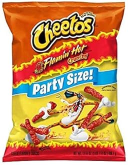 Cheetos Crunchy Flamin Hot Party Size - 17.5oz (2)