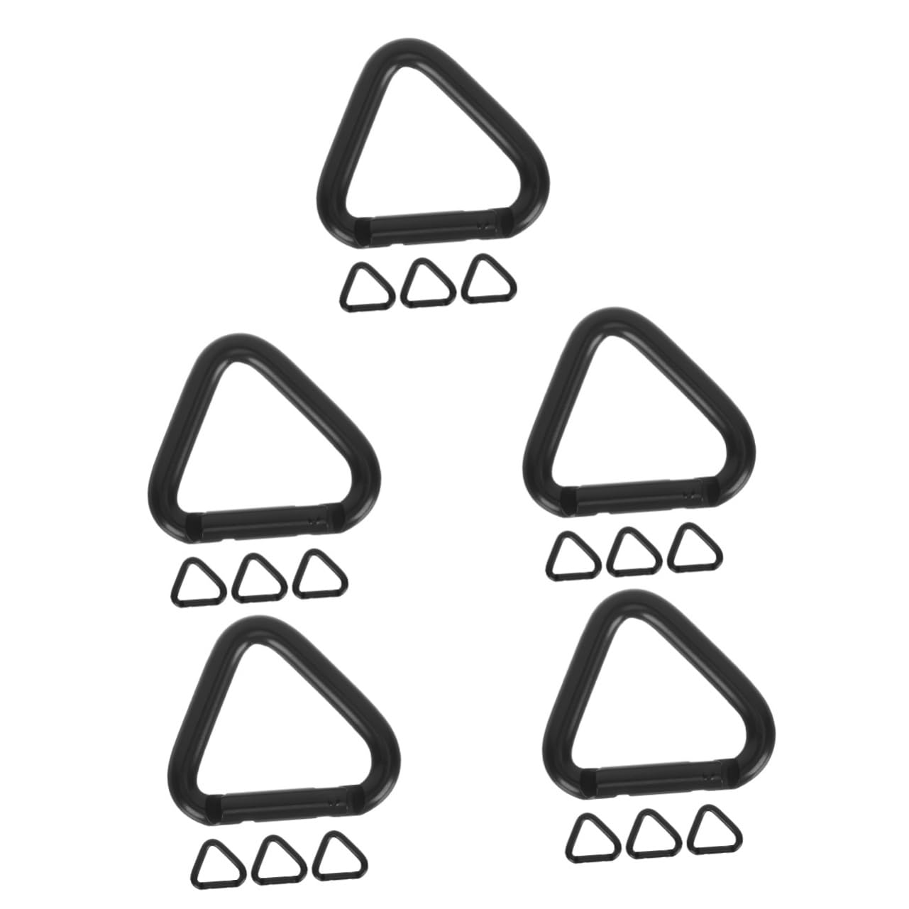 BESTonZON Aluminium Clips De Carabiner Robustes pour Escalade Et Activités Extérieures Boucle Multifonctionnelle pour À Et Accessoires Noir
