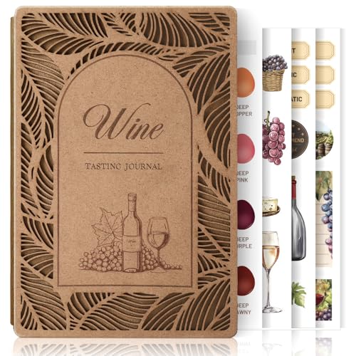 Carnet de vin guidé format A5 pour ne plus oublier vos coups de cœur