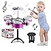 SKLOER Kids Drum Set Toddler Instrument Set Educational Percussion Stimulating Childrenâ€™s Creativity Drum Set for Kids Ages 3-5 Boys and Girls Ideal Gift Purpleâ€¦