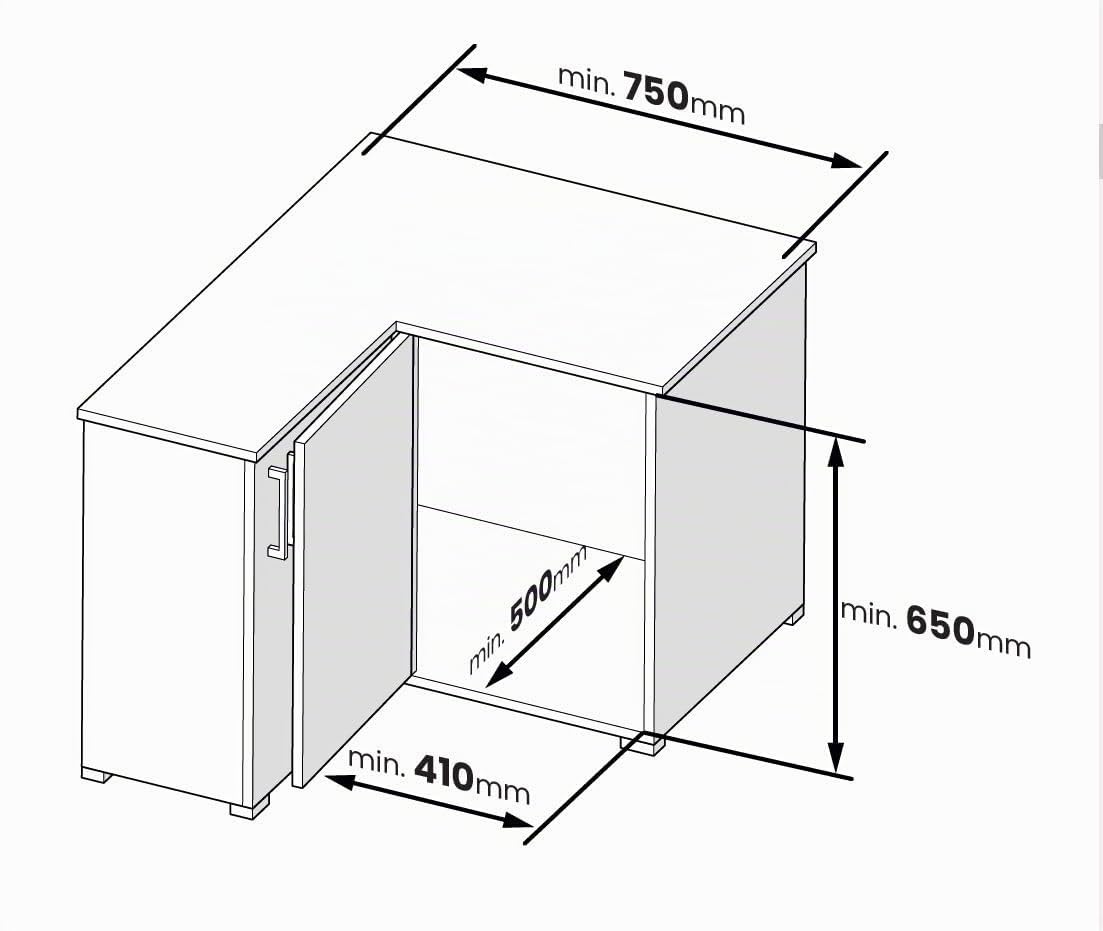 TMY Magic Corner Eckschrank Organizer Beidseitig Montierbar bis 50 kg | Ausziehbare Schublade Küche Stahl, Auszug Küchenschrank Soft-Close-Funktion, Teleskopschublade Ausziehbar für Küchen Schrank