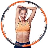 【Einfache Aufbewahrung und Einrichtung】: Der versteckte Knopf und das präzise Schnallendesign des Hula-Hoop-Reifens ermöglichen es Ihnen, den hoola hoop einfach zu entfernen und zu installieren. Bei der Installation drücken und halten Sie den Knopf am linken Ende, zielen auf die andere Endschnittstelle und befestigen den Hula-Hoop-Reifen. Drücken Sie den weißen Knopf, um den hula hoop reifen zu zerlegen. Sowohl für den Innen- als auch für den Außenbereich geeignet.