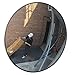 12" Acrylic Outdoor Convex Mirror with Heavy Duty Plastic Back and Single Telescoping Bracket