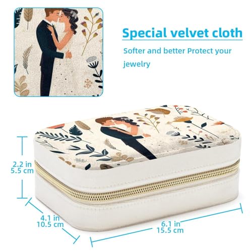 Boîte à bijoux portable compacte et organiseur de bijoux de voyage pour fille - 5