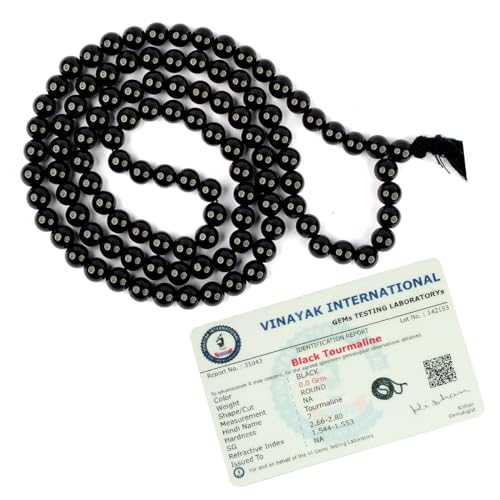 Image of Reiki Crystal Products Natural Reiki Feng-Shui Mala Necklace 6 mm Crystal Stone 108 Bead Jaap Mala for Men and Women