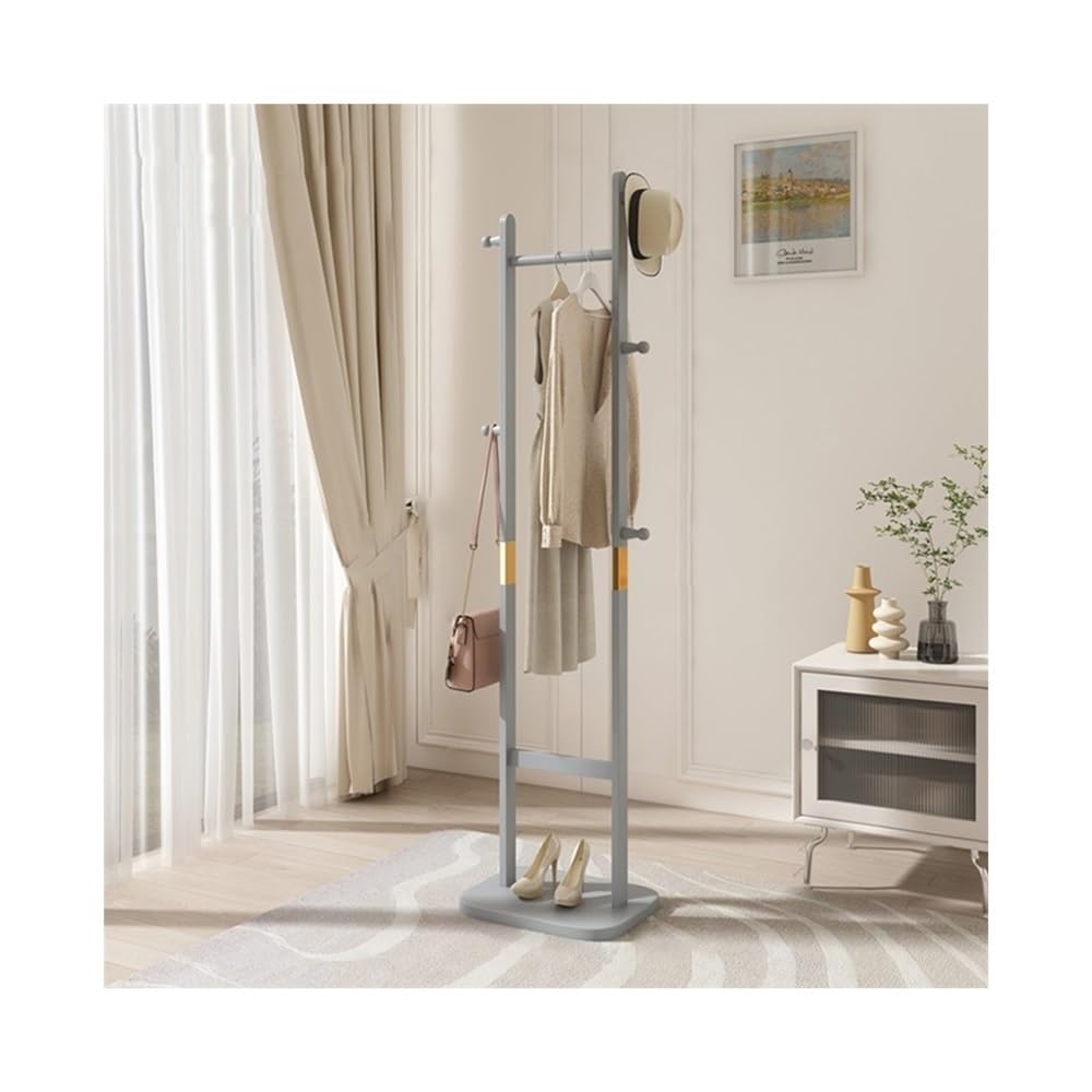 YQINQIN83B Organizer Rack Indoor Corner Coat Rack Floor Solid Wood Wardrobe for Bedroom