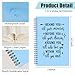WHLBHG Inspirational 2pcs Spiral Journal Appreciate Gift Behind You, All Your Memories Hardcover Spiral Notebook Encouragement Gift for men Women(2 spiral-behind light blue)