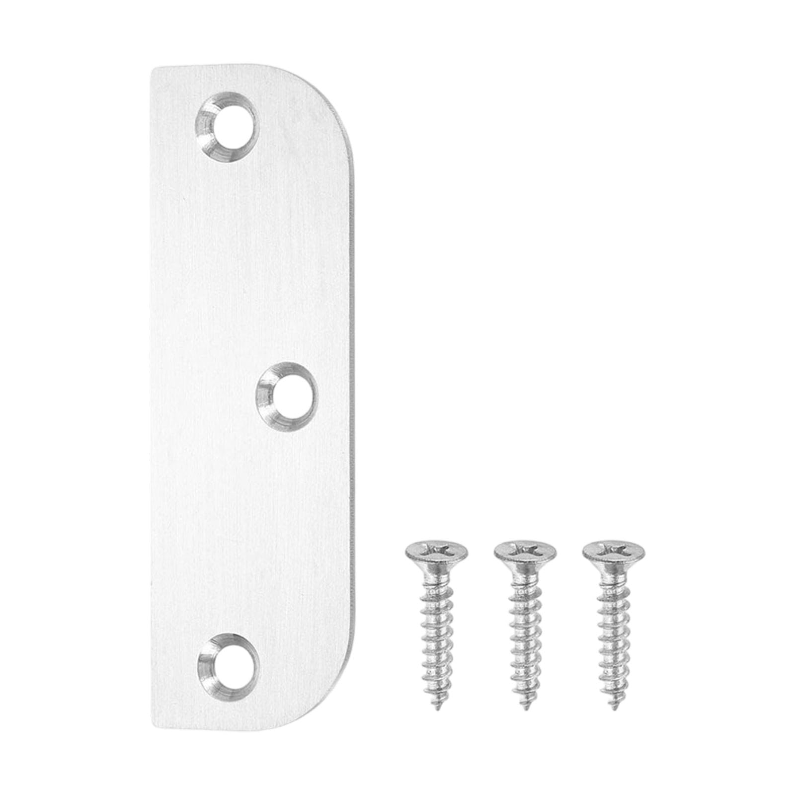 Hinges Repair Plate Brushed Stainless Steel Cabinet Hinges Fixing Plate Bracket with Mounting Screws Door Hardware Kitchen Cabinet Door Mounting Spacers