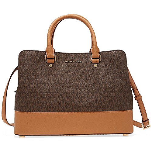 MICHAEL Michael Kors Savannah Large Satchel Brown/Acorn One Size
