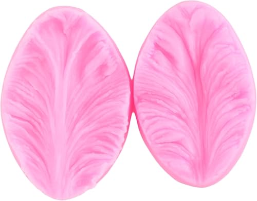 Miniatura 5 de Mujiang Moldes de silicona para veteado de goma de mascar para pasta de goma de mascar veteada, peonía, orquídea, hojas de rosa, moldes para