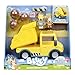 Bluey Dump Truck Toy Playset, Sturdy Working Toy Dump Truck with 2 Articulated Figures and 3 Huge Boulders, Construction Toys for Kids of Ages 3+