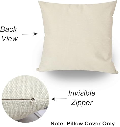 Miniatura 5 de HERHOME Juego de 4 fundas de almohada de Navidad de 18 x 18 pulgadas, diseño de ballet, decoración de árbol de Navidad, color rosa, fundas de