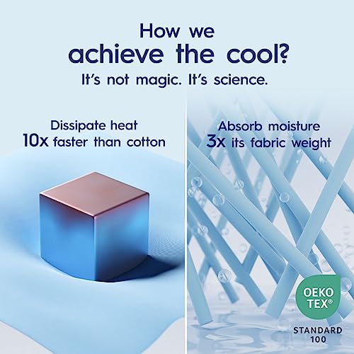 Rest Evercool™ Cooling Comforter, Cooling Blanket For Hot Sleepers, Night Sweats, Menopause Hot Flash. Buttery Soft, Nontoxic, Hypoallergenic, Machine Washable, All Season Duvet, Blue Queen 90"X90" #TOP3