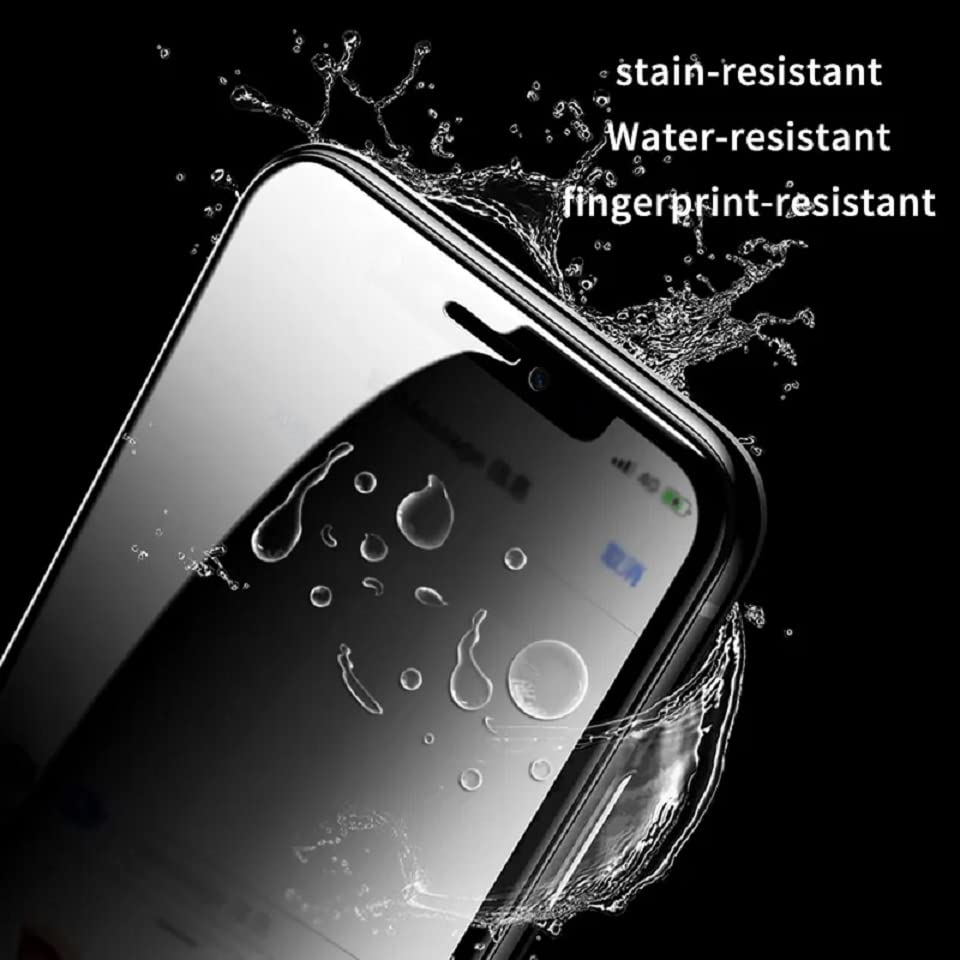 Image of Privacy Screen Protector for iPhone Xs Max Shatterproof Tempered Glass [True 28Anti Spy] [9H Hardness] [Easy Installation ] Black Protector for iPhone Xs max-Pack of 1