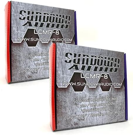 Miniatura 6 de Par de altavoces Sundown Audio LCMR-8 Midranges 8" 100W RMS 8-Ohms