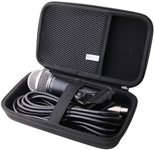 waiyu Hard EVA Carrying Case for Shure SM58 Cardioid Dynamic Vocal Microphone ，Shure Brand Multiple Models of Microphones Case