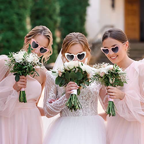 12 Pairs Bachelorette Party Sunglasses Heart Shaped Sunglasses Party Decorations Bridesmaid Proposal Gifts Women girl3