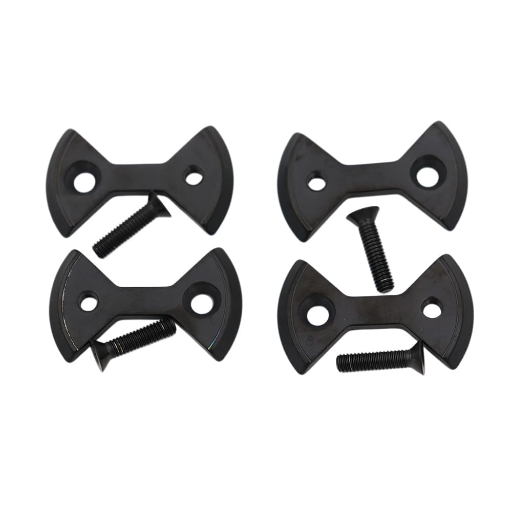 4PCS Titanium Bike Pedal Plate Cleats for SpeedPlay Zero &Light Action Bicycle Replace Parts Tiremet (black)