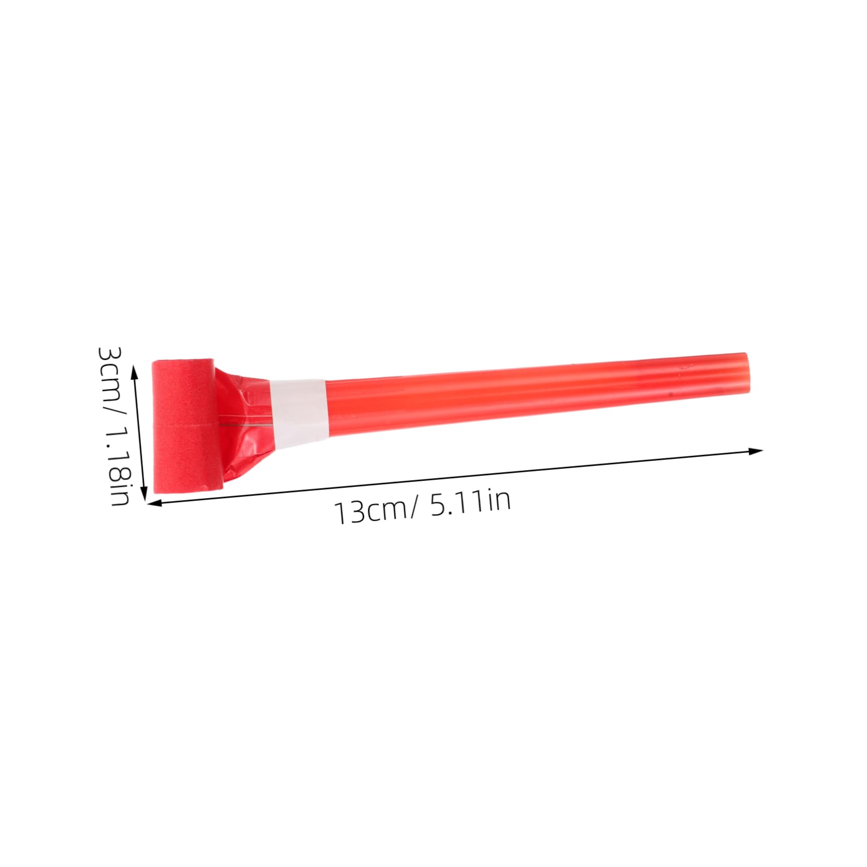 BESPORTBLE 50pcs Party Blowers Noisemakers: Blowouts Whistles Squawkers Fringed Noise Maker Blowouts Noisemakers Funny Blowers Musical Party Horns Red