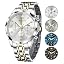 Silver Gold Band Silver Face-G3670G