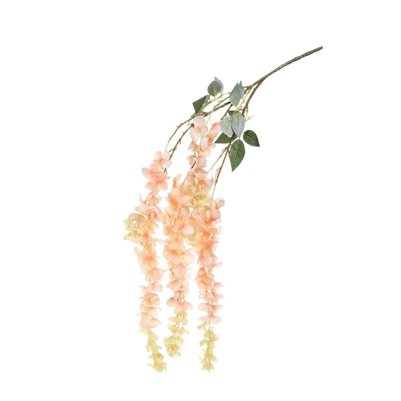 Casetlong 1Pcs 108CM Artificial Flowers Fake Flower For Home Decor Garden Wedding Decoration Outdoor Arrangement Accessories(Light Orange)