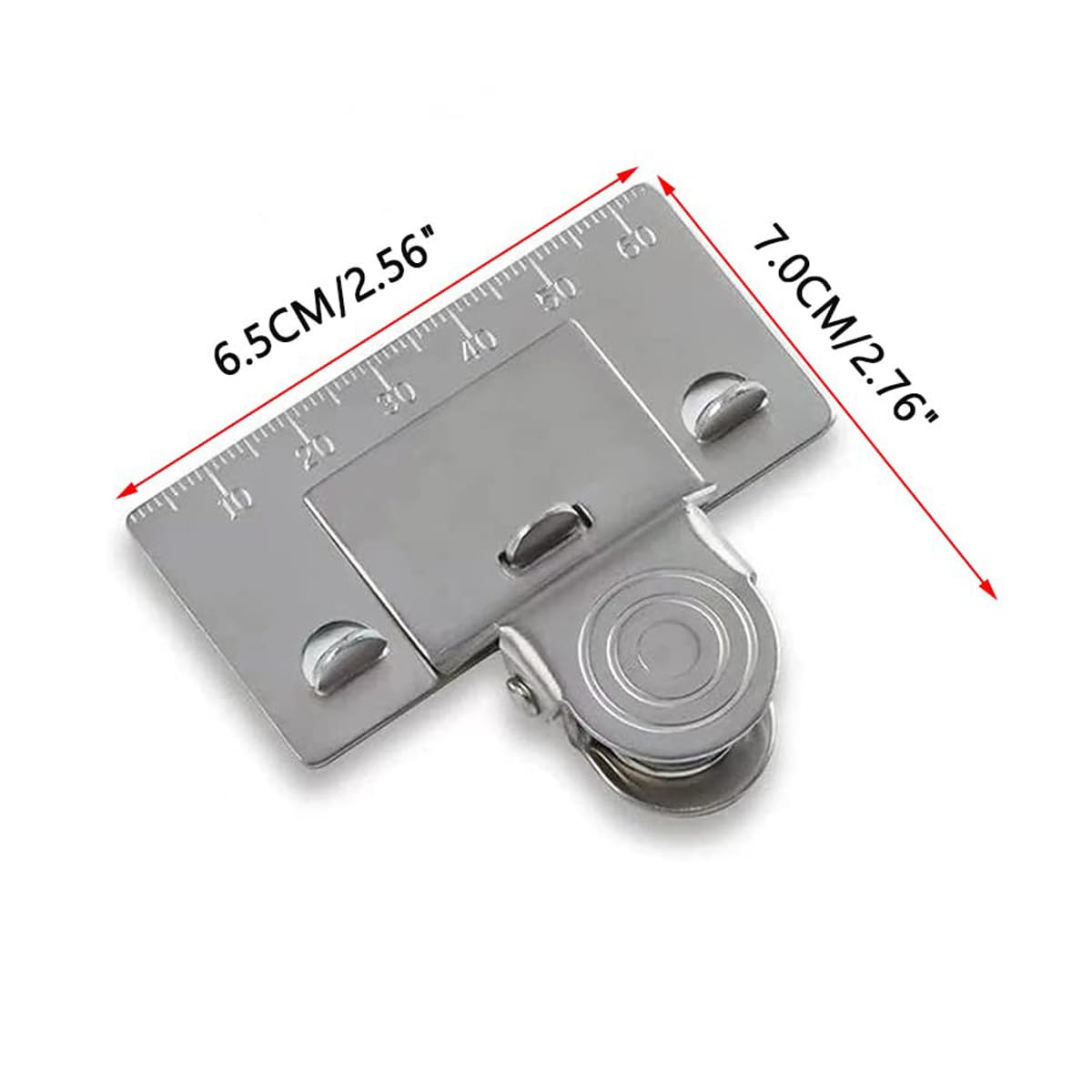 2 Pezzi di Nastro di misurazione Clip Strumento di Fissaggio di precisione per letture Accurate Universale Adatto per Tutti i Nastri di misurazione Ideale per Fai da Te, edilizia e Artigianato