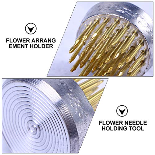 Healifty Bloemstuk Gereedschap 6Pcs Ikebana Ronde Bloem Bloemschikken Spiky Bloemstukken Pin Naald Bloemstuk Base - Image 6