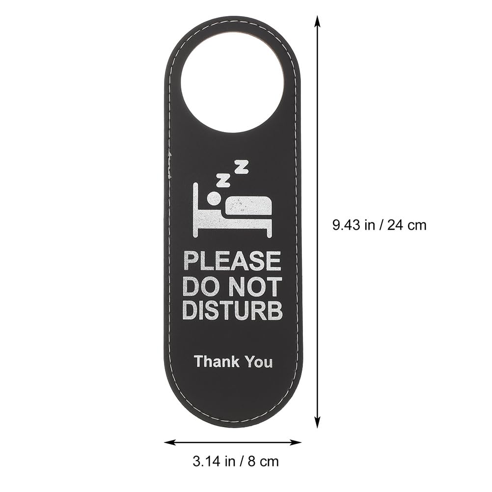 20 Piezas Letreros No Molestar De Doble Cara Para Puerta De Hotel Sala De Maquillaje Colgador De Puerta De Cuero 9.44X3.14X0.59In Para Uso En Hoteles CaféS Y Oficinas