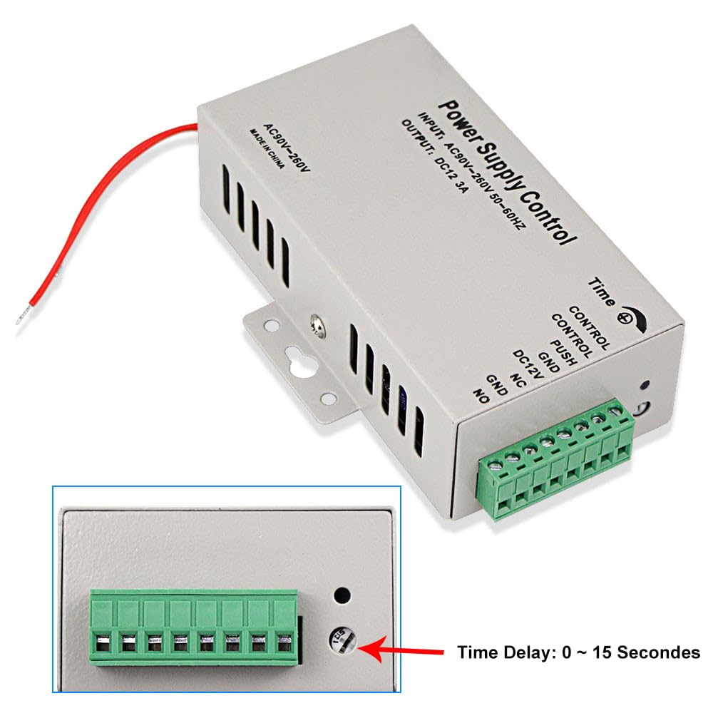 IP68 Sistema de Control de Acceso al Aire Libre Impermeable Teclado RFID de Metal Lector 125KHz WG26 + Cerradura Magnética Eléctrica de 180KG + Tarjetas Clave de 10PCS