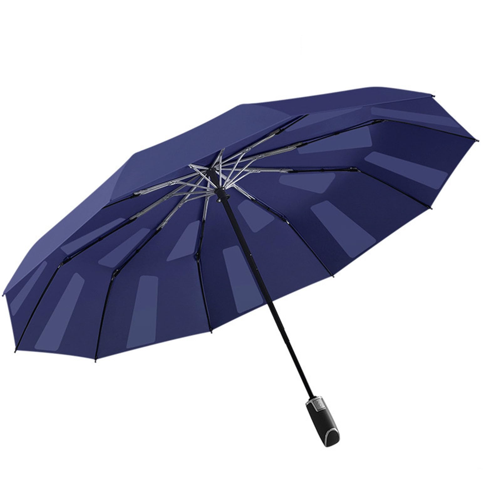 eallen Paraguas Plegable, Paraguas Grande Automático Apertura Y Cierre, Paraguas De Viaje Impermeable, Paraguas Plegable Antiviento Diámetro 105Cm Y Coating De Teflón 210T