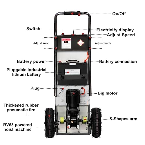 Carretilla eléctrica para escaleras 880lbs motor 1200W miniatura 6
