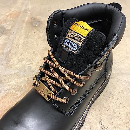 Image of 3 Pairs Heavy Duty Round Boot Laces Shoelaces for Hiking Walking Construction Safety Work Boots Shoes