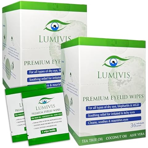 Lumivis Tea Tree Oil Eyelid Wipes Cover