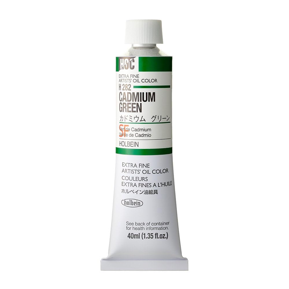 Amazon | ホルベイン 油絵具 H282 40ml カドミウムグリーン