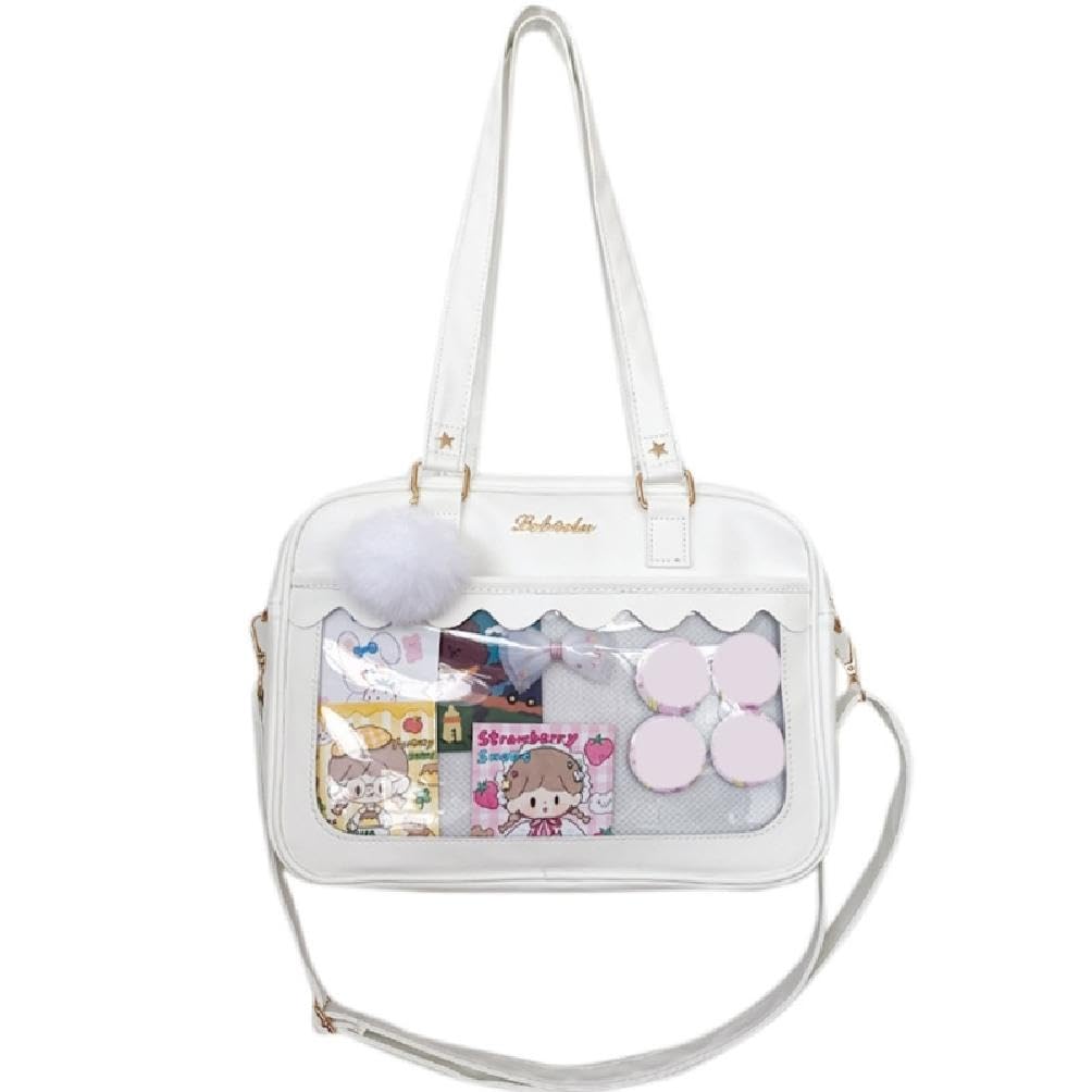 Sac japonais itabag transparent en cuir PU idéal pour les conventions