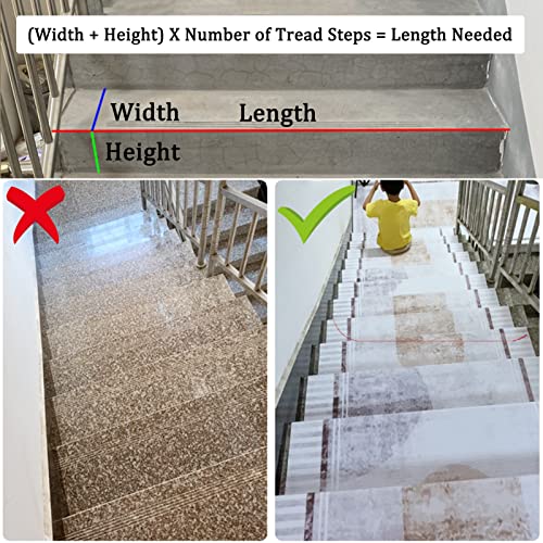Alfombra para escaleras autoadhesiva de poliuretano impermeable color A 0.8x1m 8