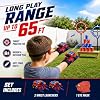 2-Pack Hero Spider Web Shooters Toys for Kids, Wrist Foam Dart Launcher Set with Mask, Gloves & 120 Soft Darts, Adjustable Strap, Indoor Outdoor Role-Play Game, Easter Basket Stuffers for Boys Girls