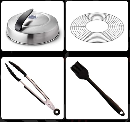 Grillerette Pro - "La parrilla portátil más inteligente" - Kit de tapa y accesorios