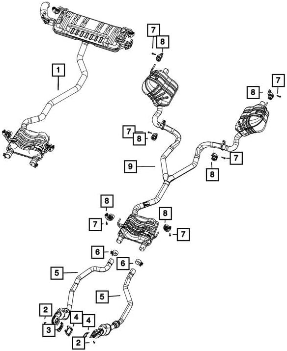 Mopar 68466129AB ISOLATOR EXHAUST