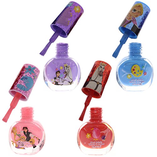 Townleygirl Disney Tangled Super Sparkly Peel-Off Nail Polish Deluxe Gift Set For Girls, 18 Ct #TOP3