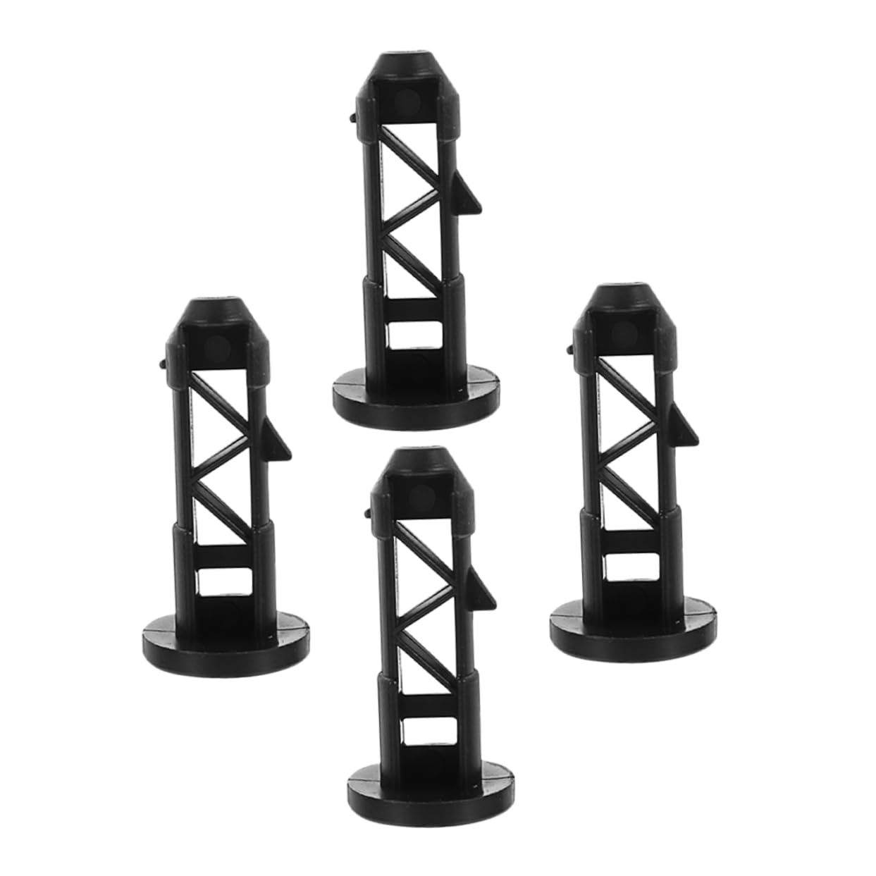 Ciieeo 4Pcs Garbage Bin Lid Latches Flexible Locking Parts for Trash Can Covers Lids Accessories for Outdoor Use Compatible with Various Waste Bins