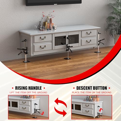 Image of RENYINDA Labor-Saving Arm Jack Multifunctional Construction Jacks, Furniture Jacks，Lift Height 9 inches 400lb Load-Bearing for Installing Windows and Doors, Lifting Furniture, Woodworking Tools