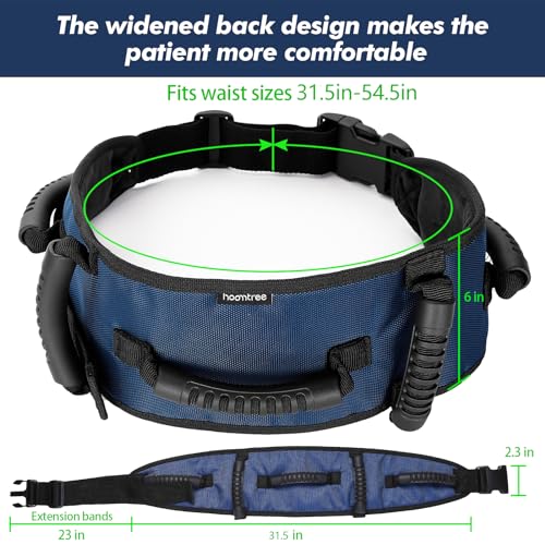 VERY100 Gait Belt Transfer Belt with Padding Handles,Transfer Belts for Lifting Seniors with One-Click Buckle,Medical Nursing Gait Belt for Patient Assist-Elderly, Handicap, Physical Therapy