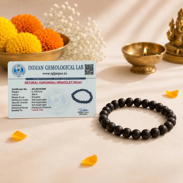 Image of Beaded Bracelet for Men & Women | Stretchable Handmade Prayer Meditation Yoga Wrist Bracelet | Stylish Everyday Wear | Free Size