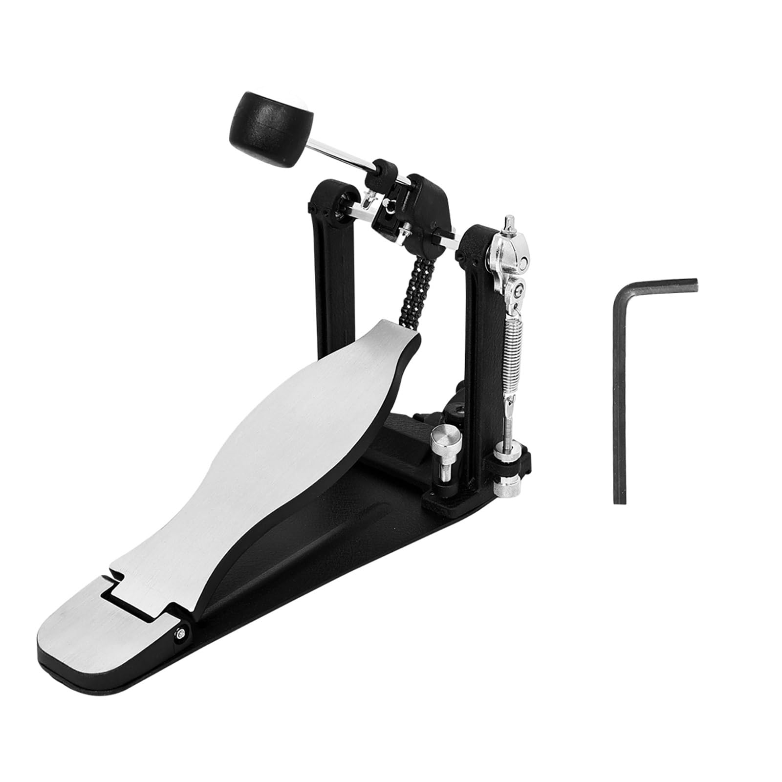 Pedal Tragbare Kette Anti Slip Aluminium Legierung Doppel Kette Trommel for Elektronische Trommeln Trommel Fuß Pedal Percussion Instrument